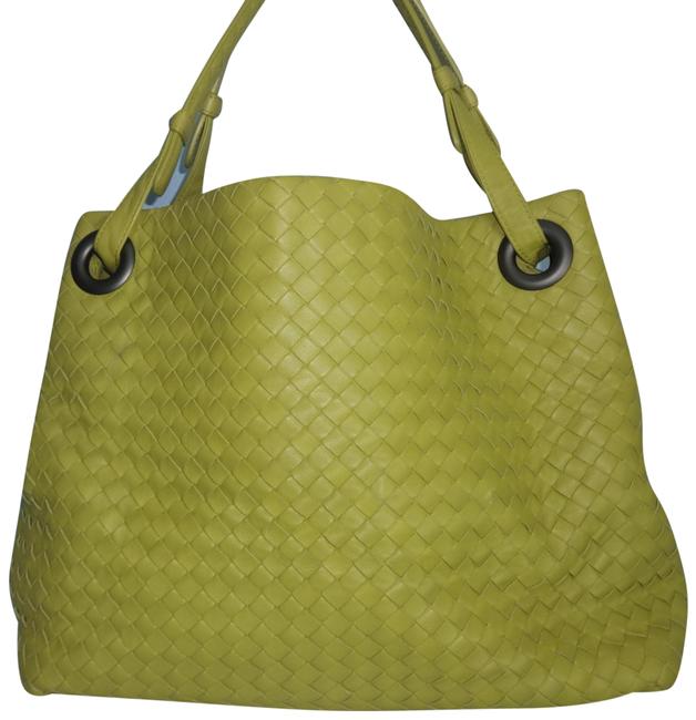 Bottega Veneta Medium Intrecciato B03558965v Yellow Leather Tote