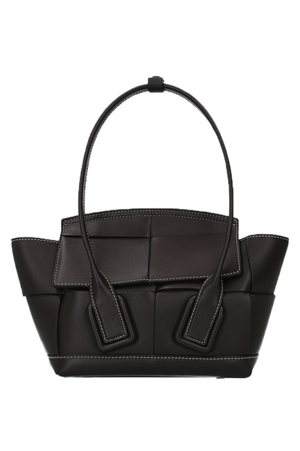 Bottega Veneta Mini Arco Dark Brown Leather Tote