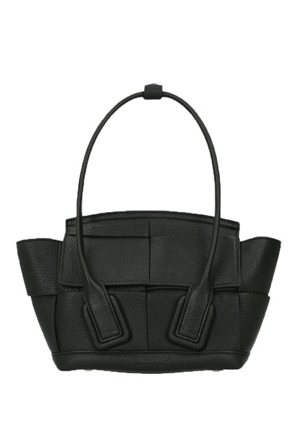 Bottega Veneta Mini Arco Dark Green Leather Tote