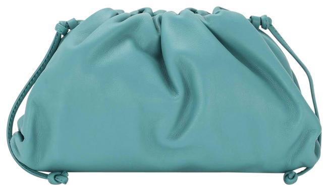 Bottega Veneta Mini Bag Df The Pouch 20 Green Water Leather Clutch