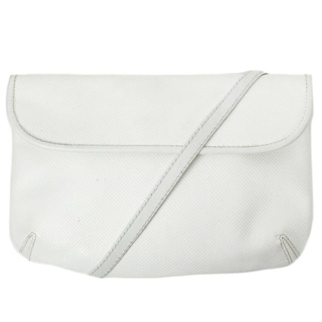 Bottega Veneta Mini Flap Vintage White Leather Shoulder Bag
