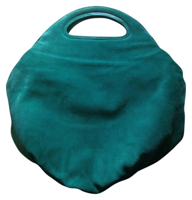 Bottega Veneta None Green Suede Hobo Bag