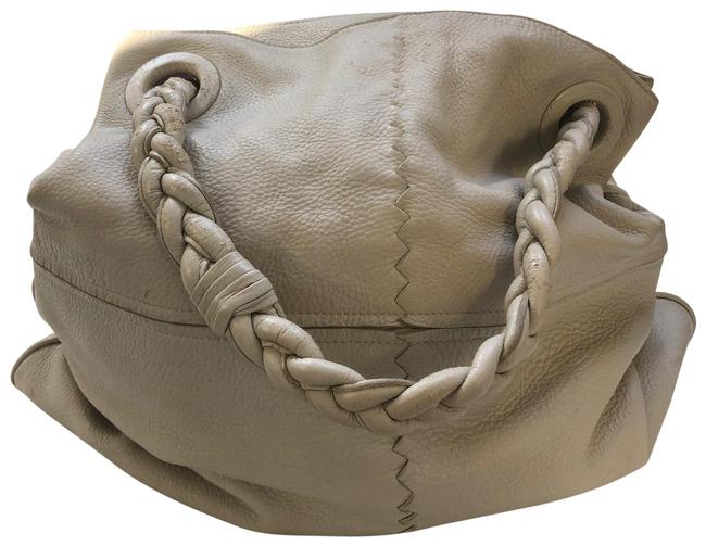 Bottega Veneta Off White Leather Hobo Bag
