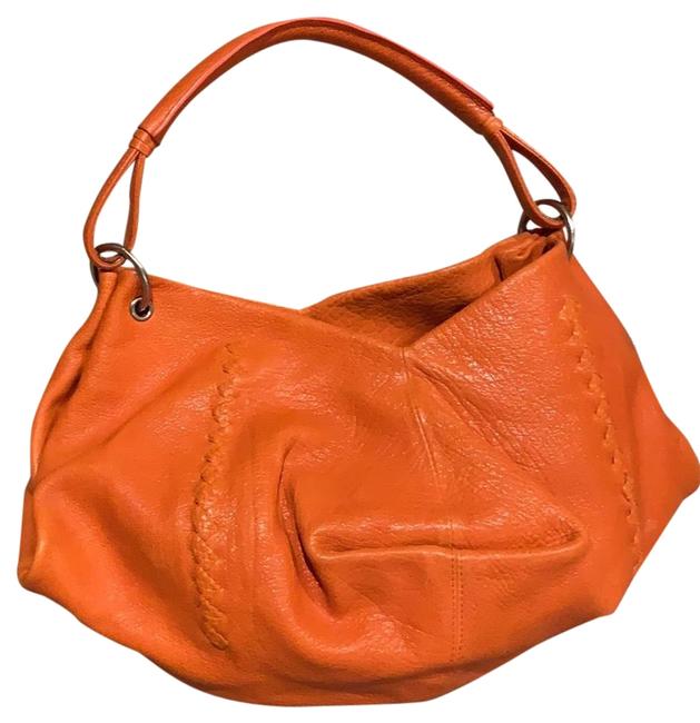 Bottega Veneta Orange Goat Skin Leather Hobo Bag
