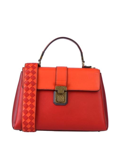 Bottega Veneta Piazza Red Nappa Leather Shoulder Bag