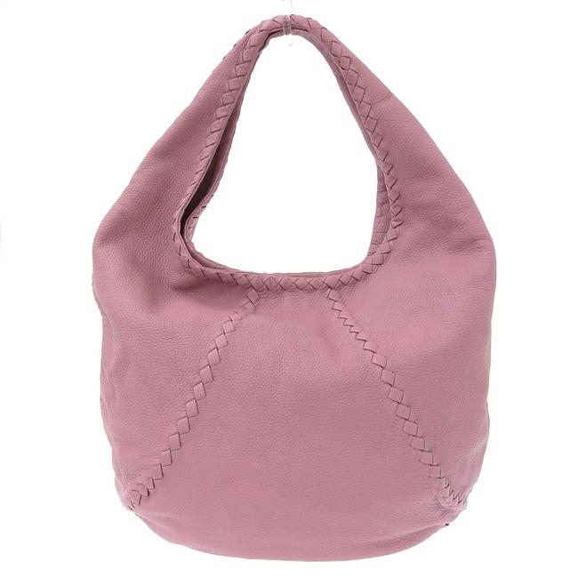 Bottega Veneta Pink Leather Shoulder Bag