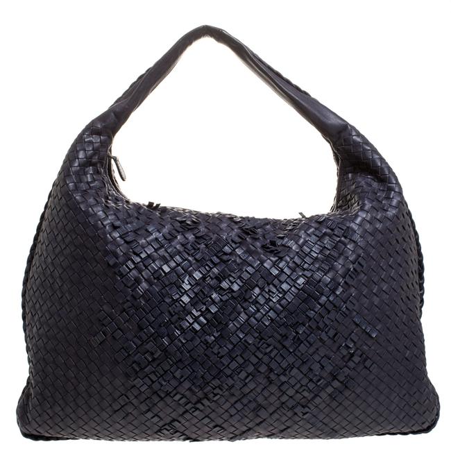 Bottega Veneta Purple Intrecciato Nappa Leather Large Hobo Bag
