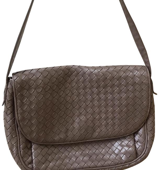 Bottega Veneta Reduced Taupe Lambskin Shoulder Bag