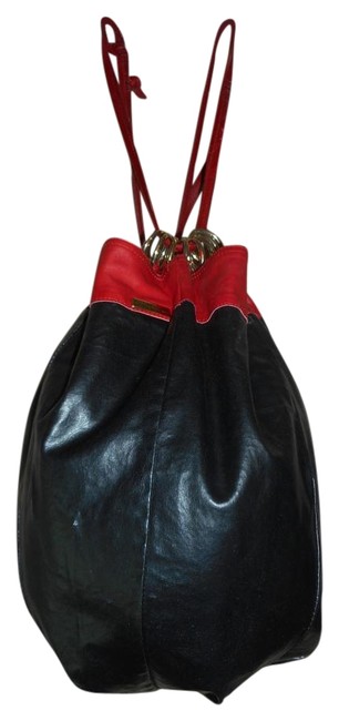 Bottega Veneta Reversible BlackRed Leather Hobo Bag