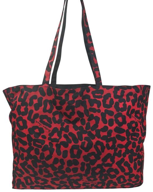 Bottega Veneta Reversible Leopard Black Canvas Tote