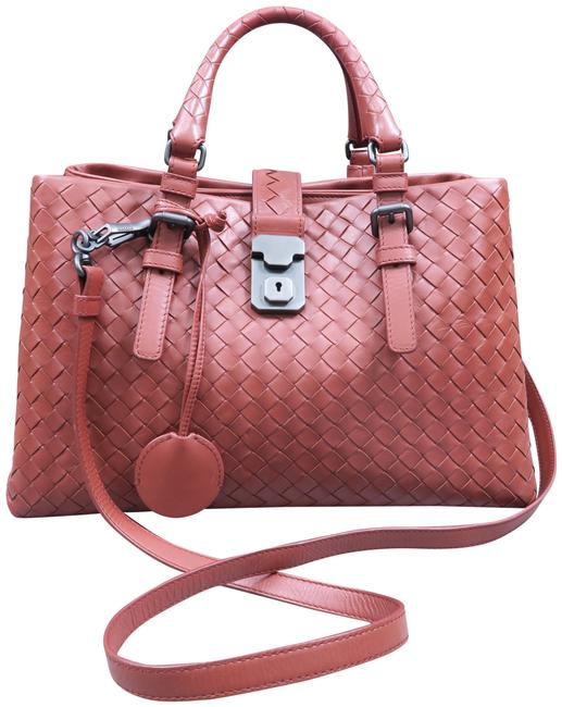 Bottega Veneta Shoulder Bag Small Roma Brick Calfskin Leather Satchel