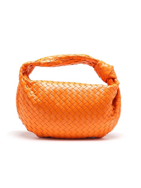 Bottega Veneta Spk Jodie Orange Leather Shoulder Bag