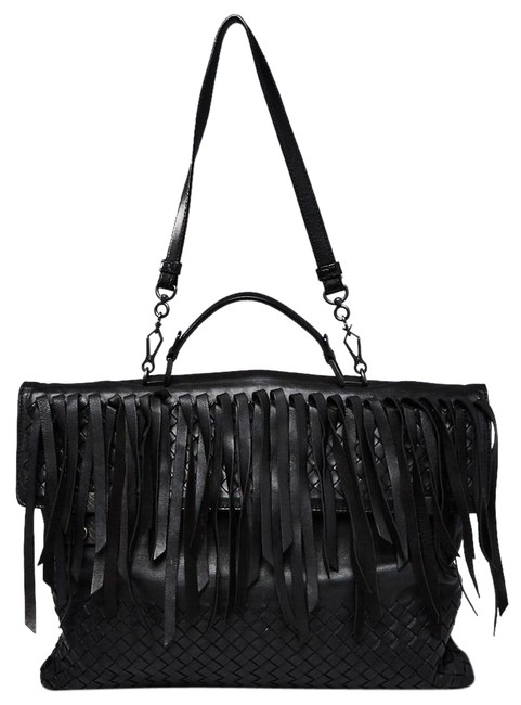 Bottega Veneta Studio 73 Black Leather Shoulder Bag