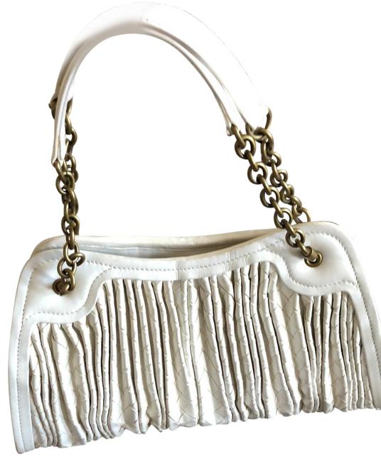 Bottega Veneta Suede and Satchel White Leather Tote