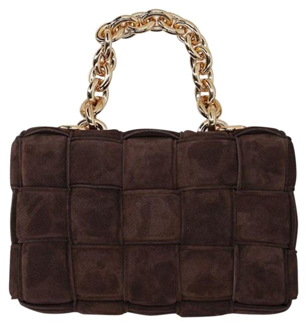 Bottega Veneta The Chain Cassette Brown Suede Leather Shoulder Bag