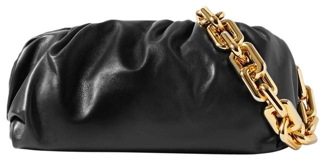 Bottega Veneta The Chain Pouch Gathered Leather Clutch