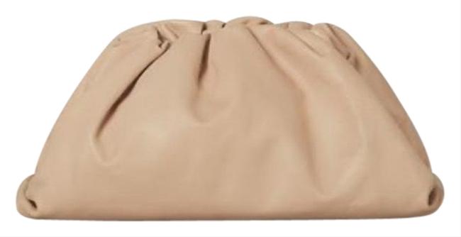 Bottega Veneta The Pouch Almond Butter Calf Leather Clutch