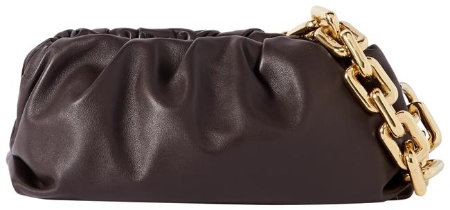 Bottega Veneta The Pouch Chain embellished Gathered Leather Clutch