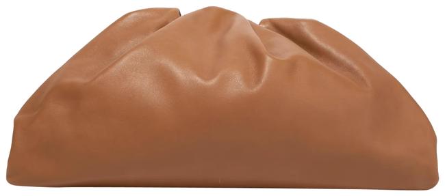 Bottega Veneta The Pouch Large Gathered Camel Leather Clutch