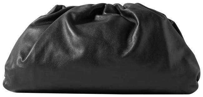 Bottega Veneta The Pouch Large Gathered Leather Black Clutch