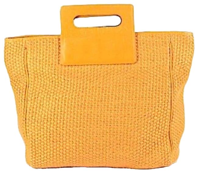 Bottega Veneta Top Zip Leather Handles Orange Tote