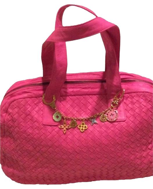 Bottega Veneta Tote In Hot Pink Leather Satchel