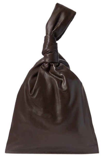 Bottega Veneta Twist Bv Knitted Leather Pouch Tote