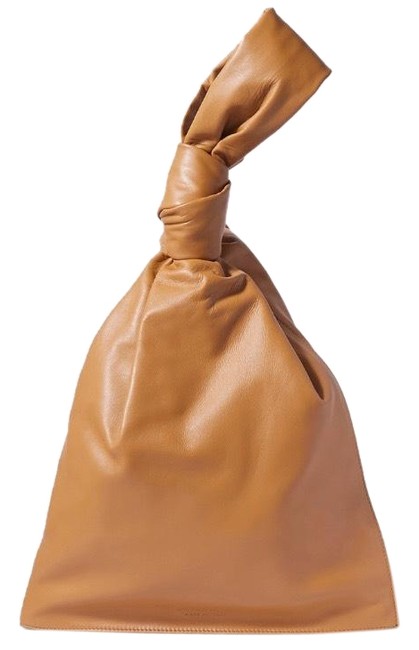 Bottega Veneta Twist Bv Knotted Leather Pouch Tote