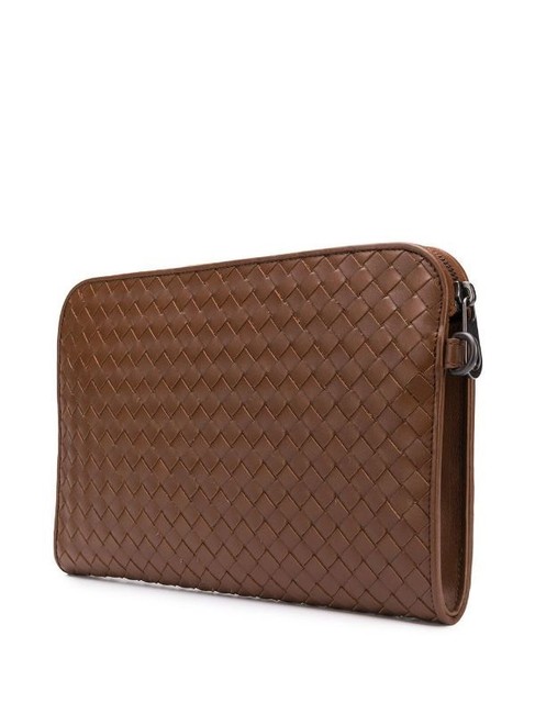 Bottega Veneta Urbandoc Document Case Brown Leather Clutch