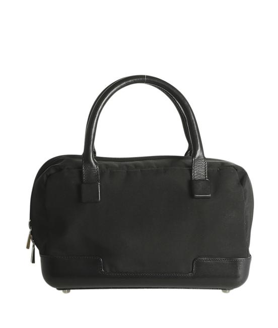 Bottega Veneta Vintage 190693 Black Nylon Satchel