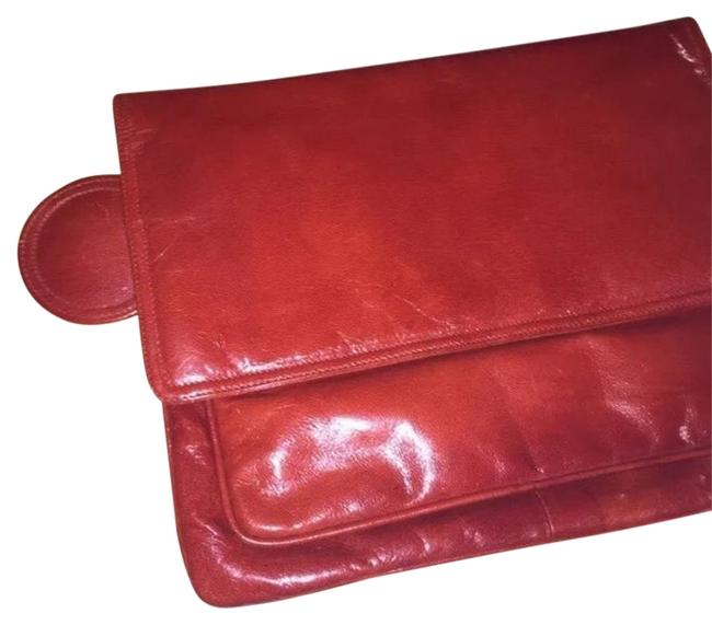 Bottega Veneta Vintage Chestnut Brown Leather Clutch