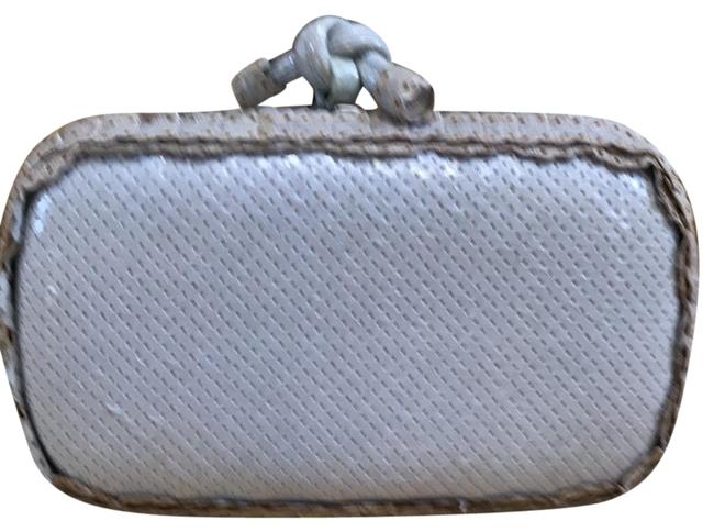 Bottega Veneta Vintage Light Blue Leather Clutch