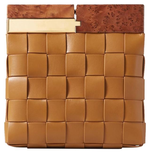 Bottega Veneta Wood and Intrecciato Leather Clutch