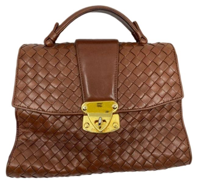 Bottega Veneta Woven Handbag Msrp 200 Brown Leather Tote