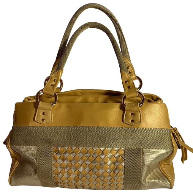 Bottega Veneta Woven MaizeGold Leather Tote