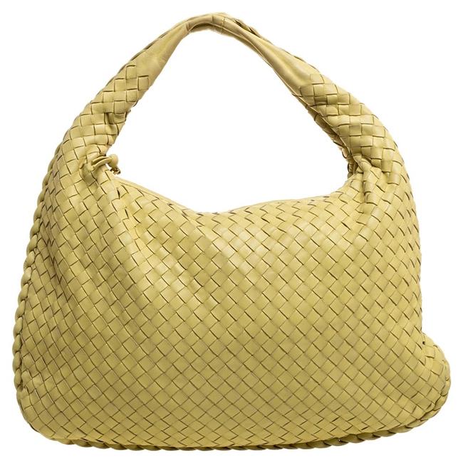 Bottega Veneta Yellow Intrecciato Nappa Leather Medium Hobo Bag