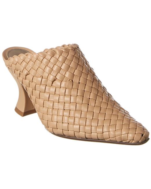 Bottega Veneta Almond Intrecciato Leather 608849 Vbsn0 9912 MulesSlides