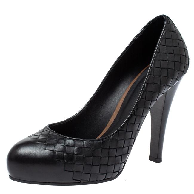 Bottega Veneta Black Intrecciato Leather39 Pumps
