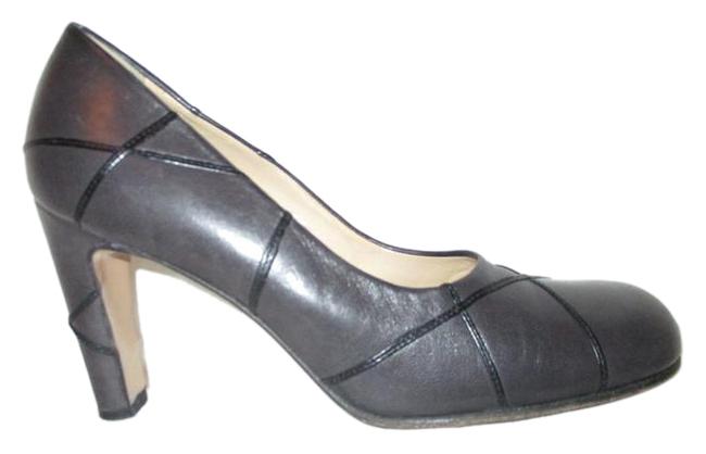 Bottega Veneta Black Leather Round Toe Pumps