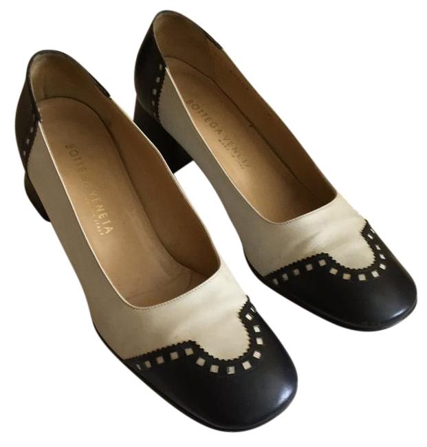 Bottega Veneta BlackOff White Espectators Pumps