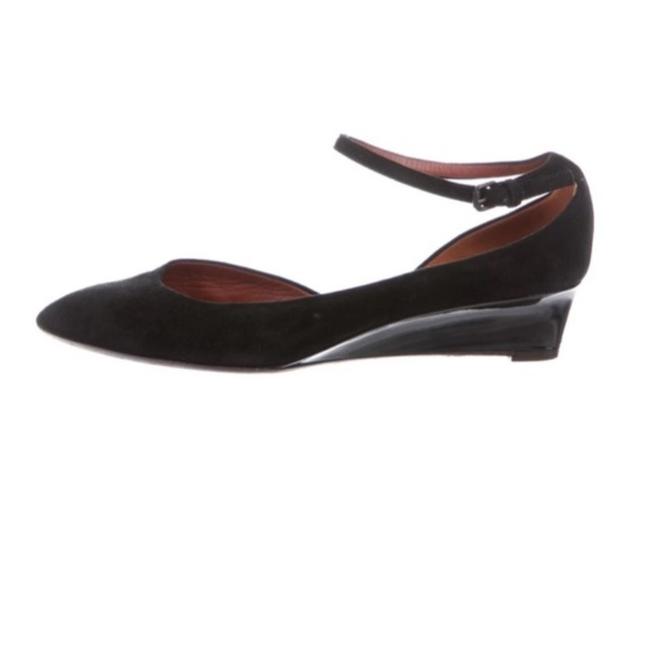 Bottega Veneta Black Suede Wedges