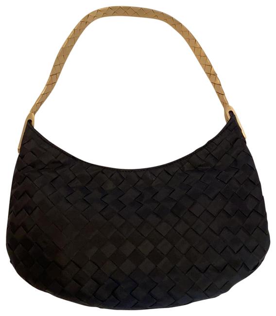 Bottega Veneta Evening Bag Black Fabric Baguette