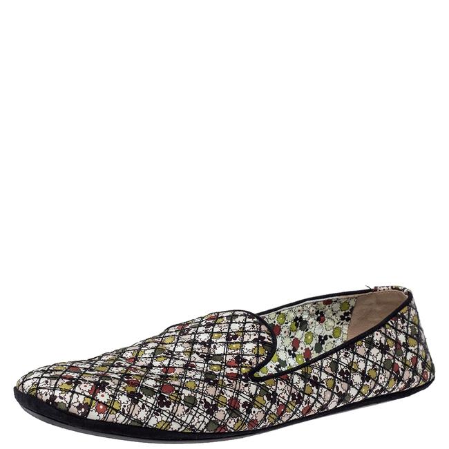 Bottega Veneta Floral Print Fabric Smoking Slippers39 Flats