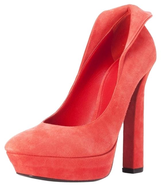 Bottega Veneta Orange Red Pumps