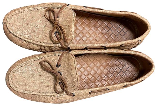 Bottega Veneta Ostrich Leather Flats