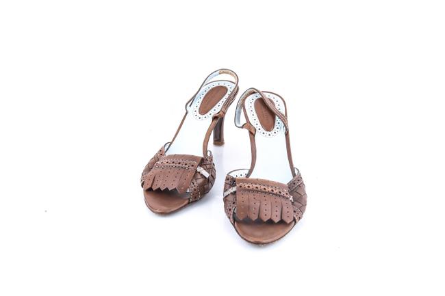 Bottega Veneta Brown Sling Back Open toe Sandals