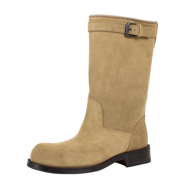 Bottega Veneta Tan Suede with Buckle BootsBooties