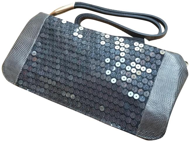 Bottega Veneta W Sequins Grey Ring Lizard Baguette