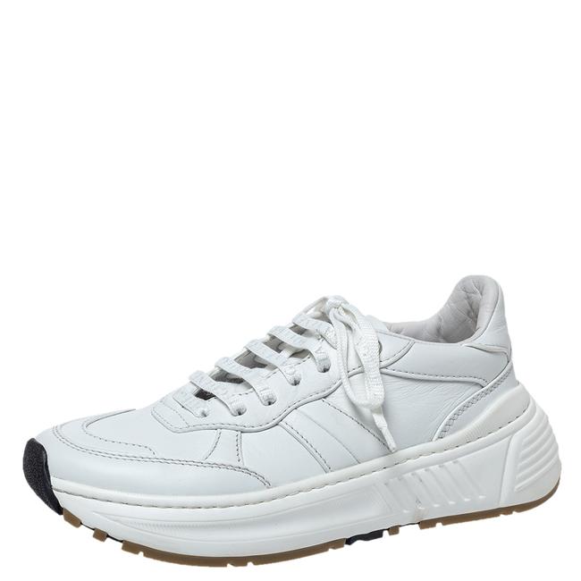 Bottega Veneta White Leather Speedster Sneakers37 Athletic