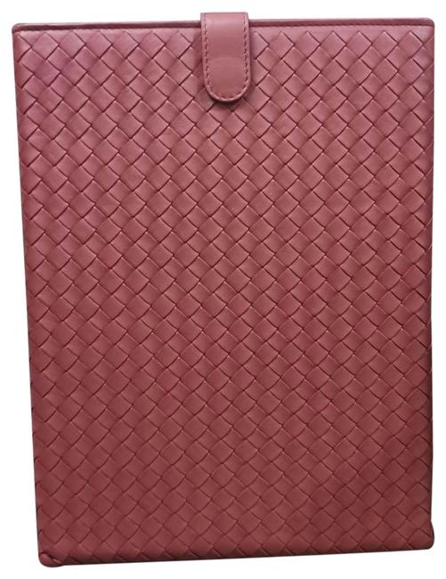 Bottega Veneta Antique Rose Intrecciato Leather Ipad Sleeve Tech Accessory
